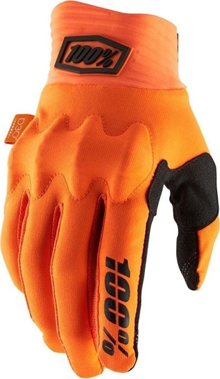 Picture of 100% Rkawiczki 100% COGNITO Glove fluo orange black roz. M (dugo doni 187-193 mm) (NEW)