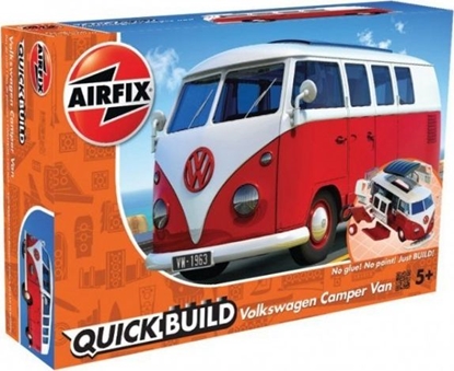 Attēls no Airfix Model plastikowy QUICKBUILD VW Camper Van czerwony
