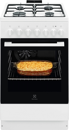 Picture of Electrolux gāzes plīts ar elektrisko cepeškrāsni, 50cm, balta