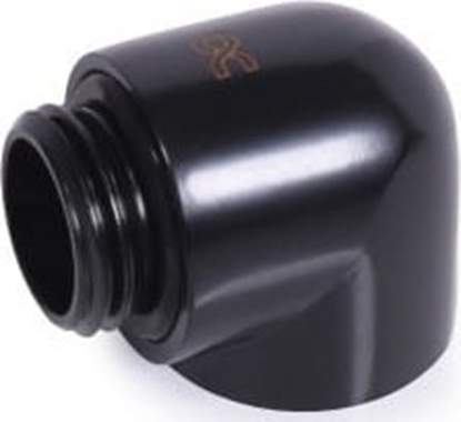 Attēls no Alphacool Alphacool Eiszapfen Adapter 90 Grad G1/4 Zoll AG auf G1/4 Zoll IG - schwarz