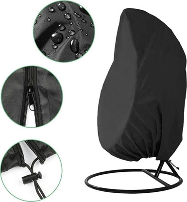 Attēls no Aptel Pokrowiec Na Fotel Wiszcy Chronicy Przed Deszczem Czarny Ag390d