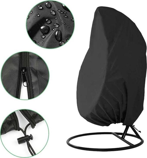 Picture of Aptel Pokrowiec Na Fotel Wiszcy Chronicy Przed Deszczem Czarny Ag390d