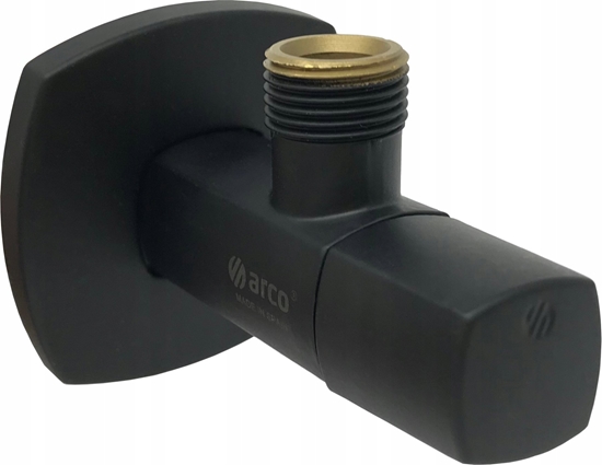 Picture of Arco Zawór ktowy Lipstick A80, czarny mat, 1/2GZ x 1/2GZ [42]