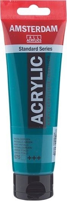 Изображение Artequipment Farba akrylowa TALENS AMSTERDAM 120ml 675 - PHTHALO GREEN uniw