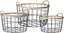 Изображение ASJ Commerce Zestaw uniwersalnych metalowych koszy