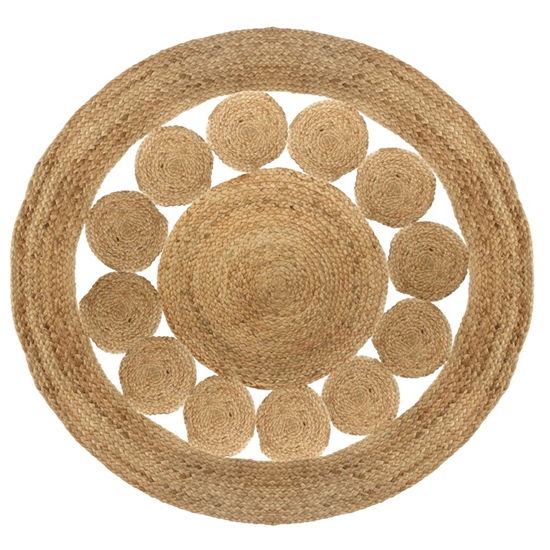 Изображение Atmosphera Round Jute Rug Lace 120 cm