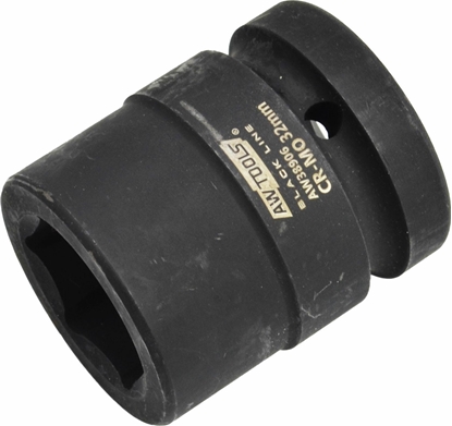 Picture of AWTools AWTOOLS NASADKA UDAROWA SZECIOKTNA 1"  KRÓTKA 30mm BLACK LINE