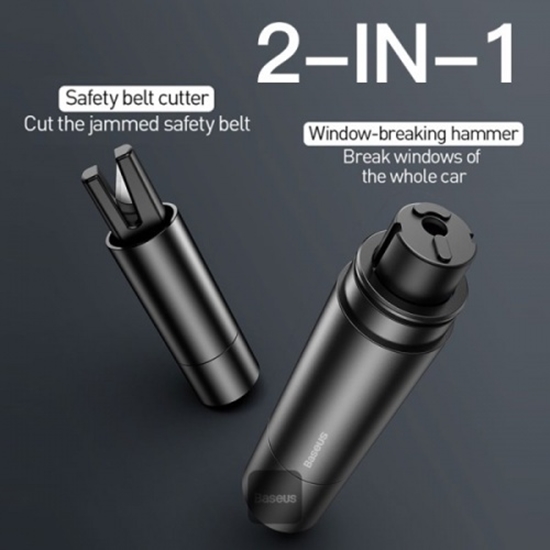 Изображение Baseus Sharp Tool Drošības Āmurs (Logu izsišana + Drošības jostas griešana) Pelēks