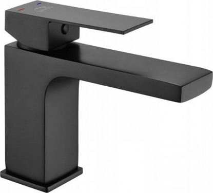 Picture of Bateria umywalkowa Kuchinox Bateria umywalkowa stojca czarna z korkiem Kvadrato