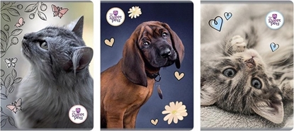 Attēls no Beniamin Zeszyt A4/60K kratka The Sweet Pets (5szt)