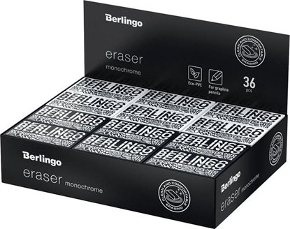 Attēls no Berlingo Gumka prostoktna Monochrome (36szt)