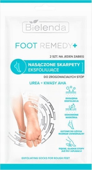 Picture of Bielenda Bielenda Foot Remedy+ Nasczone Skarpety eksfoliujce do zrogowaciaych stóp - na 1 zabieg  1op.-2szt