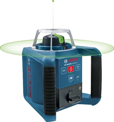 Изображение Bosch Bosch rotation laser GRL 300 HVG Professional, with holder (blue, case, green laser line)