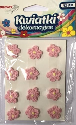 Изображение BREWIS Kwiatki 18mm K18-4 jasny róowy Brewis