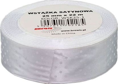 Picture of BREWIS Wstka satynowa BREWIS kropki 25mm WSK25-1 Brewis