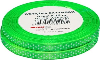 Picture of BREWIS Wstka satynowa BREWIS kropki 6mm WSK6-52 Brewis