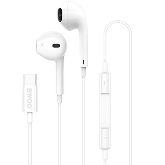 Picture of BWOO HF175 wired earphones with microphone USB-C 