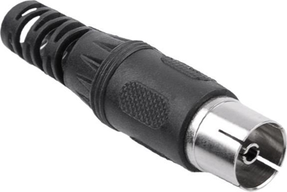 Picture of Cabletech Gniazdo antenowe TV na kabel dugie czarne Cabletech