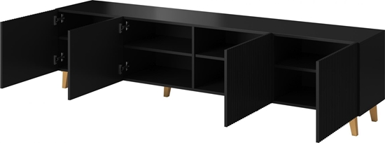 Picture of Cama Meble Szafka RTV PAFOS 200x40x52 czarny mat