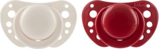 Picture of Chicco 171569 SMOCZEK PF AIR SILIKONOWY 6-16M 2SZT CZERWONY