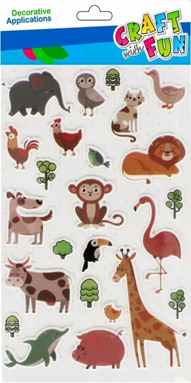 Picture of Craft with Fun NAKLEJ ZWIERZETA 100X185 CF B/C 12/288