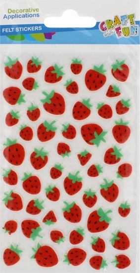 Picture of Craft with Fun OZDOBA DEK FILC TRUSKAWKI SPRZYL CF PBH 24/288