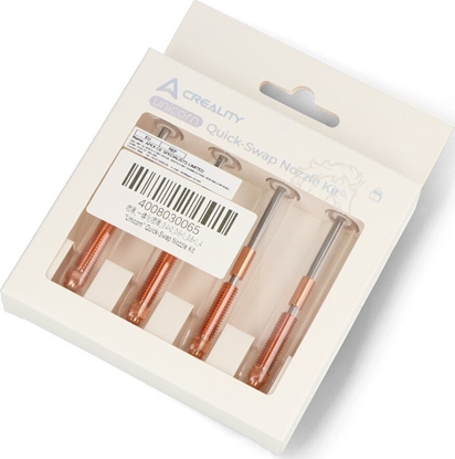 Изображение Creality Zestaw dysz Unicorn Quick-Swap do drukarek 3D Creality - 0,4mm/0,6mm/0,8mm - filament 1,75mm - 4szt.}