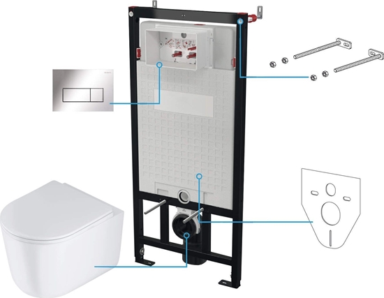 Изображение Deante Zestaw WC podtynkowy 6 w 1