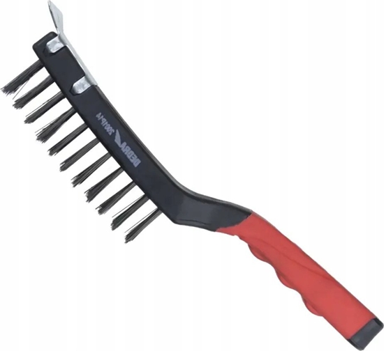 Picture of Dedra Szczotka druciana 4-rzdowa+skrob, stal,285mm, dwumat.uchwyt