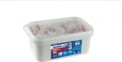 Picture of Dedra Zestaw do poziom. pytek 150klipsów+50klinów w wiaderku 3L