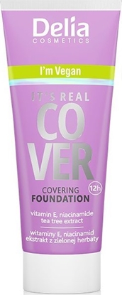 Attēls no Delia Delia Cosmetics It`s Real Cover Podkad kryjcy rewitalizujco-nawilajcy nr 201 Vanille 30ml