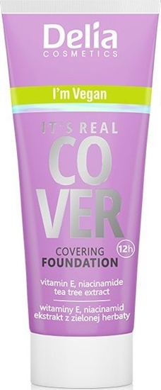 Picture of Delia Delia Cosmetics It`s Real Cover Podkad kryjcy rewitalizujco-nawilajcy nr 201 Vanille 30ml