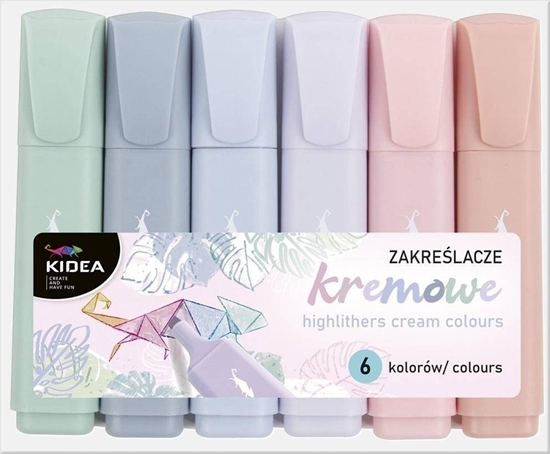 Picture of Derform ZAKRESLACZ 6KOL KREMOWE DERF KIDEA ETUI PLAST