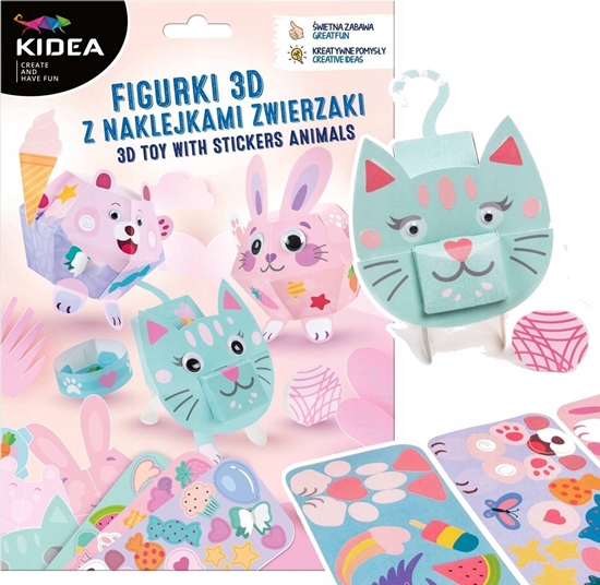 Изображение Derform ZEST KREAT FIGURKI 3D ZWIERZ NAKLE 180X260 KIDEA