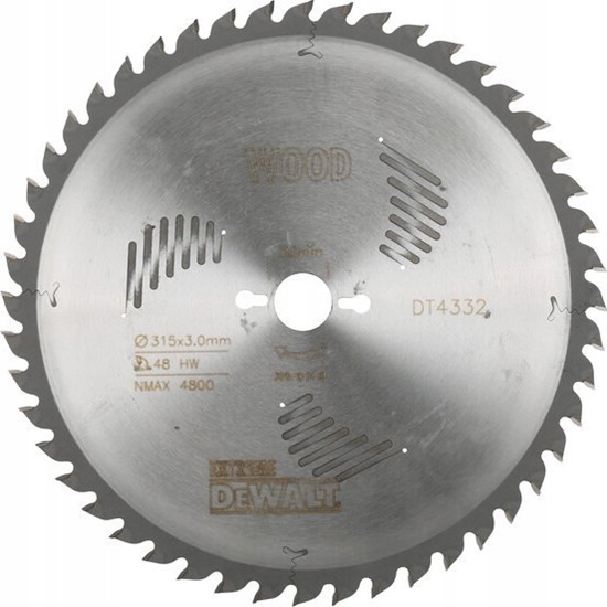 Изображение Dewalt DEWALT PIA TARCZ.315x30mmx48z