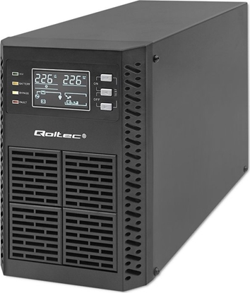 Picture of Dysan Zasilacz awaryjny UPS Qoltec 1kVA | 1000W | Power Factor 1.0 | LCD | EPO | USB | On-line