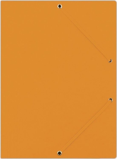 Picture of Donau Teczka z gumk DONAU, preszpan, A4, 390gsm, 3-skrz., pomaraczowa