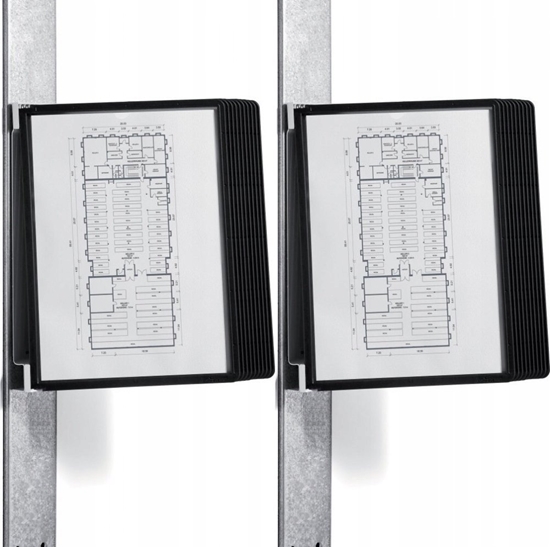 Picture of Durable DURABLE SichttafelwandhalterVarioMagnetWall 10 Sichtt. schw