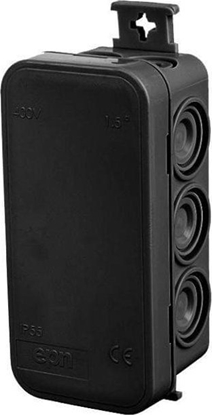 Picture of Elektro-Plast Puszka hermetyczna czarna n/t E10 45x90 IP55 bezhalogenowa 0295-02