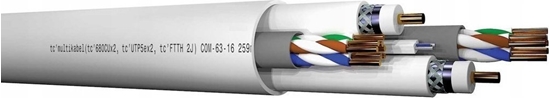 Picture of Elpio Przewód MULTIKABEL 2XTC80 CU (1,02/A/OPLOT 80% RG6 + 2XUTP5E+ 1XFTTH 2J) 26436 Elpio