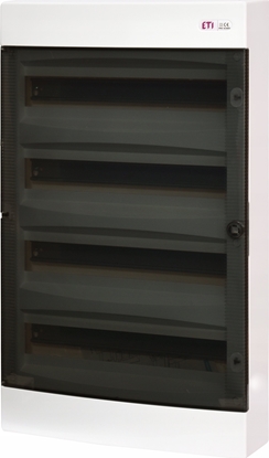Изображение Etipo Obudowa ETI Polam 001100320 natynkowa 4x18 moduowa drzwi transparentne ECT 4x18PT-s