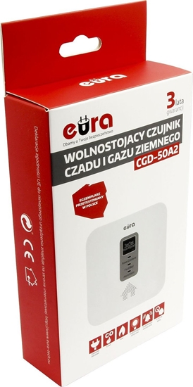 Изображение Eura Czujnik czadu i gazu ziemnego 2w1 CGD-50A2