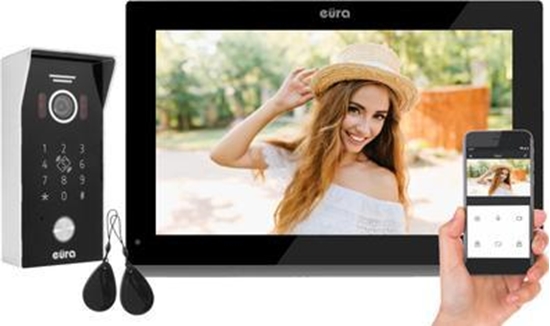 Picture of Eura WIDEODOMOFON EURA VDP-99C5 czarny, WiFi, RFID
