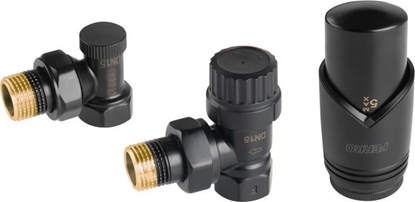 Picture of Ferro Zestaw termostatyczny ktowy, czarny