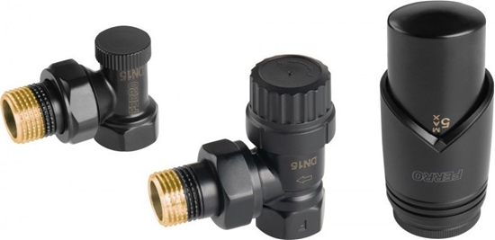 Picture of Ferro Zestaw termostatyczny ktowy, czarny