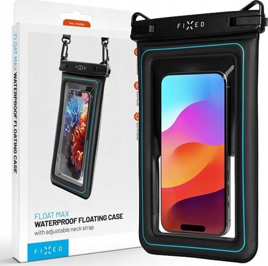 Picture of Fixed Etui wodoszczelne Float Max do iPhone przeroczyste/czarne