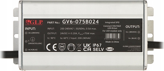 Picture of GLP ZASILACZ IMPULSOWY GV6-24V/3.2A