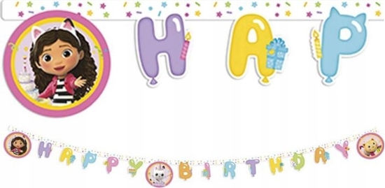 Изображение GoDan Banner Gabby's Dollhouse - Happy Birthday