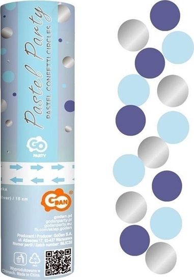 Изображение GoDan Konfetti pneumatyczne kóka niebieskie.. 15cm