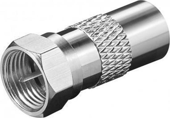 Изображение Goobay Adapter F: Wtyk F Wtyk do kabla koncentrycznego - Poczenie, materia obudowy mied